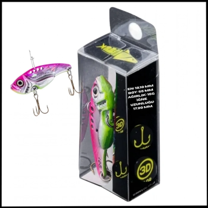 Uyguna-Yakala 15g 55mm- Titreşim Yem -Parıltı- UV Boyalı-YEM.755