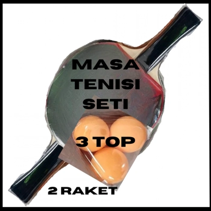 Uyguna-Yakala 2 Raket + 3 Top Masa Tenisi Seti-MLZ.349