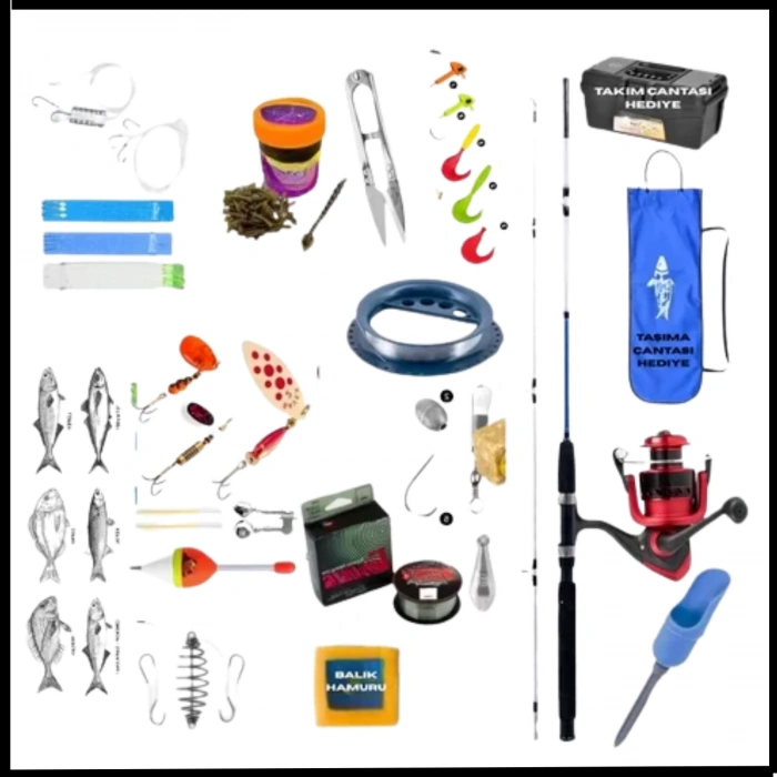 Uyguna-Yakala 210cm Kamış 5-30GR / 5000lik 3+1BB Makine - L Tam Takım Spin Olta Seti - At-Çek Olta Takımı-LER.088