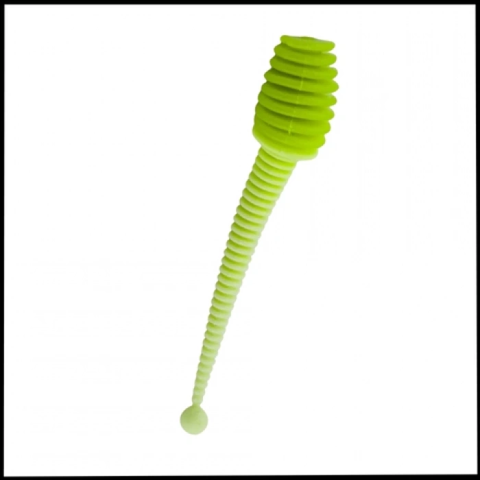 Uyguna-Yakala 2,1g 70mm -  Silikon Kurt Yem  UV -  Yeşil/Beyaz  - Karides Kokulu -YEM.762