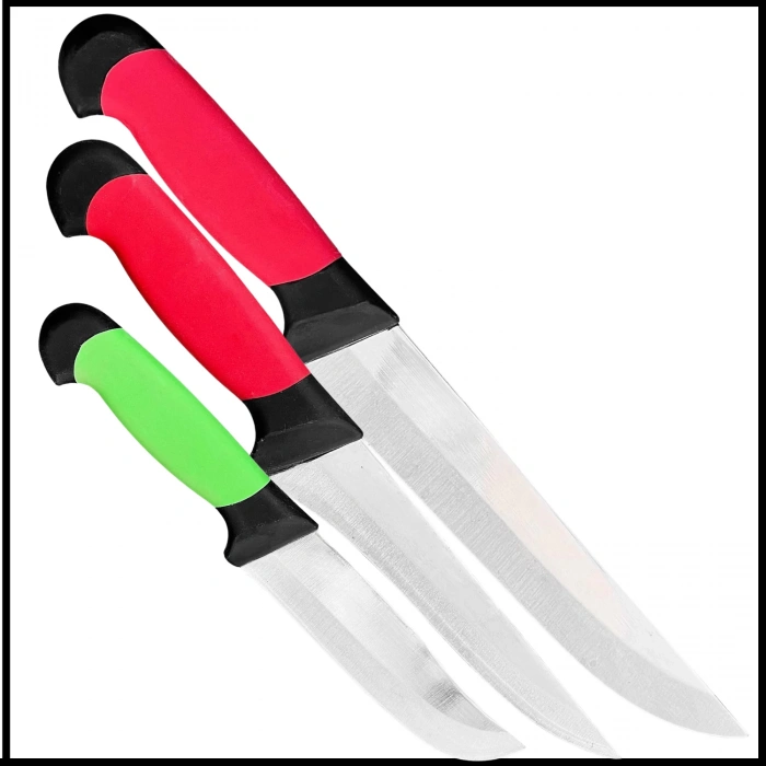 Uyguna-Yakala 3lü Bıçak Seti El Yapımı Kasap-BIC.158