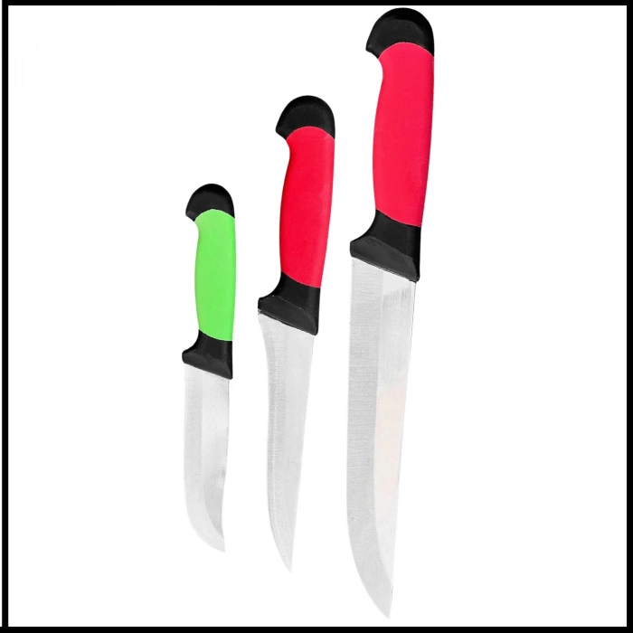 Uyguna-Yakala 3lü Bıçak Seti El Yapımı Kasap-BIC.158