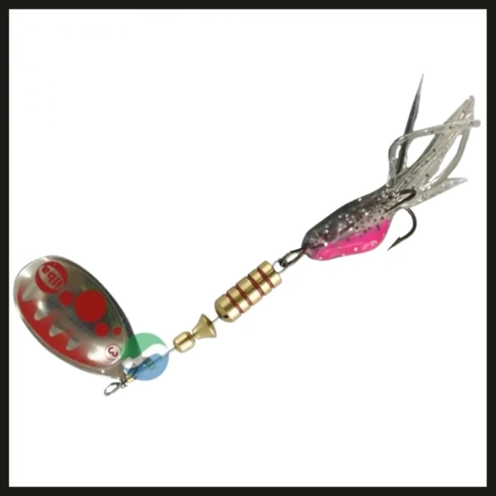 Uyguna-Yakala Gümüş/kırmızı Yemli No:3 390113 Ilba Tondo Bubble-KAŞ.188