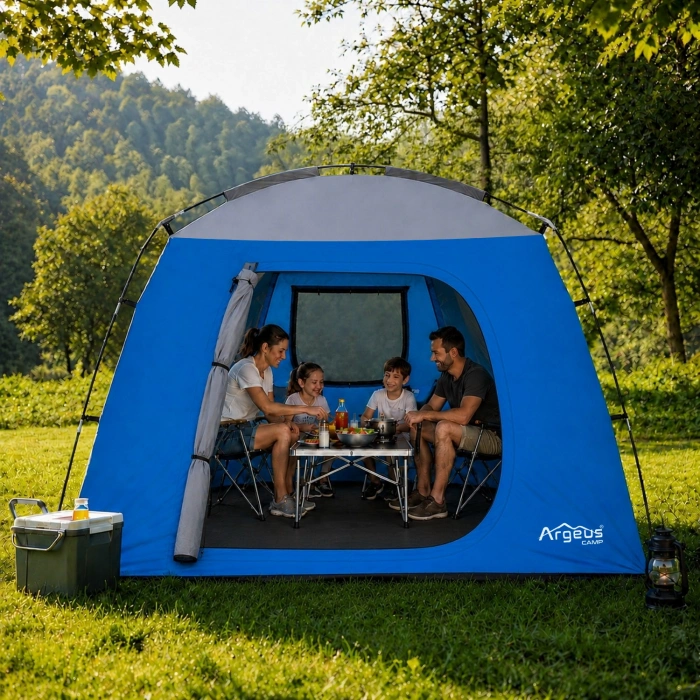 Uyguna-Yakala 4 Kişilik Gazebo Kamp Gölgeliği - Kamp Çadırı - 210x210x150cm - Argeus Skydome