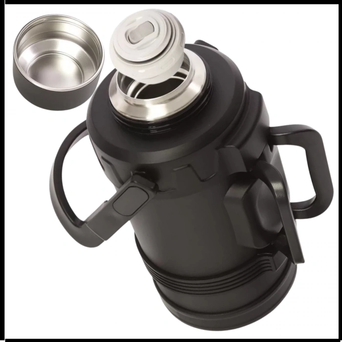 Uyguna-Yakala 4 lt - Siyah -Çelik Termos -RM.195