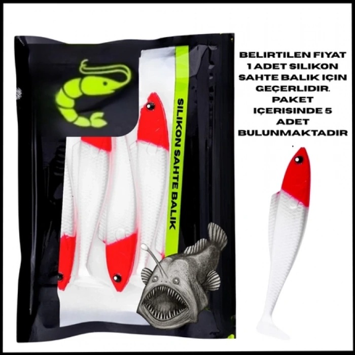 Uyguna-Yakala 4,5g 85mm -Alev-Silikon Sahte Balık - 1033-22