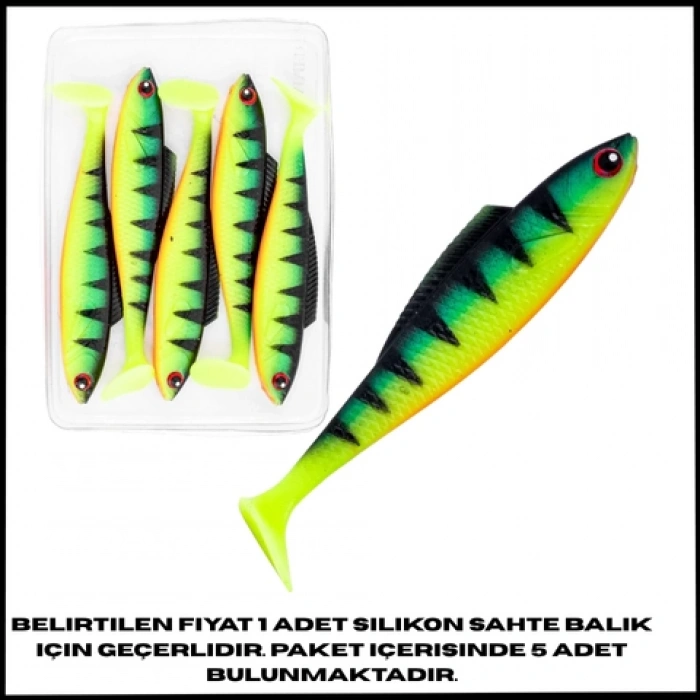 Uyguna-Yakala 4,5g 85mm -Silikon Sahte Balık - UV Boyalı -1033-13