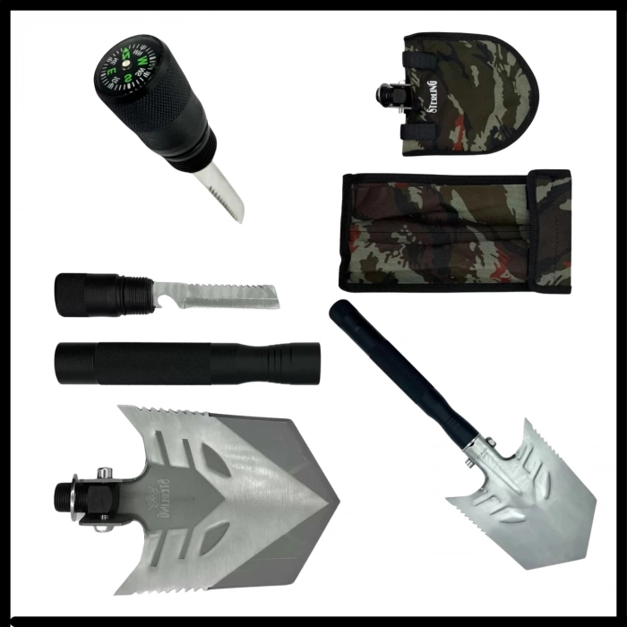 Uyguna-Yakala 49 cm Katlanabilir Kürek Seti