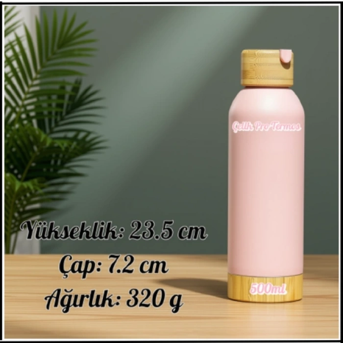 Uyguna-Yakala 500 ml Somon Çelik Termos-ERM.177