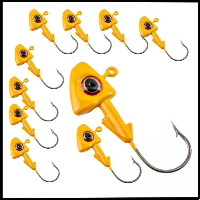 Uyguna-Yakala 6 gr - Sarı -Kurşunlu  Olta İğnesi Zoka -10 Adet ALA.261