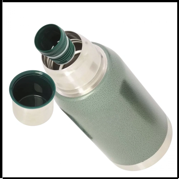 Uyguna-Yakala 750 ml - Yeşil Çelik Termos - RM.200