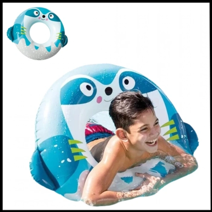 Uyguna-Yakala 76 cm Çocuk Yüzme Simidi Sevimli Tembel Hayvan Figürlü-MIT.010