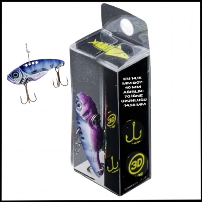Uyguna-Yakala  7g 40mm- Titreşim Yem -Elektrikli Gün Batımı- UV Boyalı-YEM.731