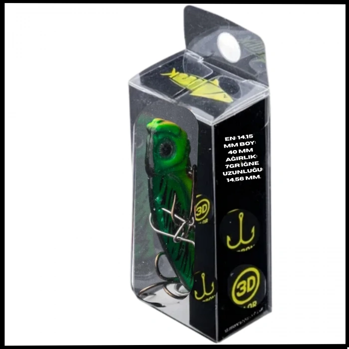 Uyguna-Yakala 7g 40mm- Titreşim Yem -Kaplan Saldırısı - UV Boyalı-YEM.734