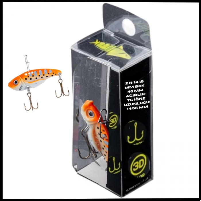 Uyguna-Yakala  7g 40mm- Titreşim Yem -Kar Sürüklenmesi- UV Boyalı-YEM.736