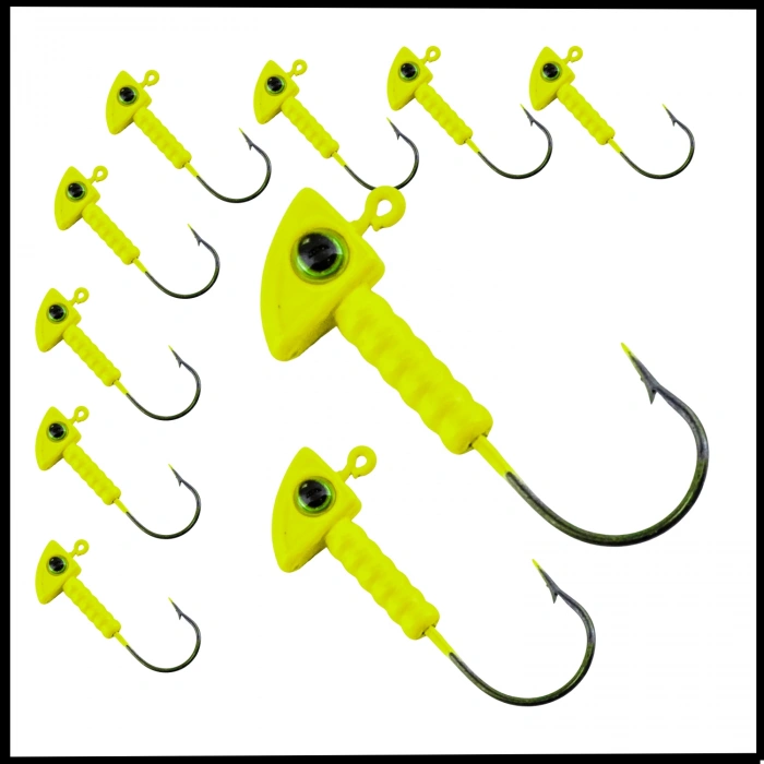 Uyguna-Yakala 8 Gr - Açık Yeşil -Kurşunlu  Olta İğnesi Zoka -10 Adet ALA.227