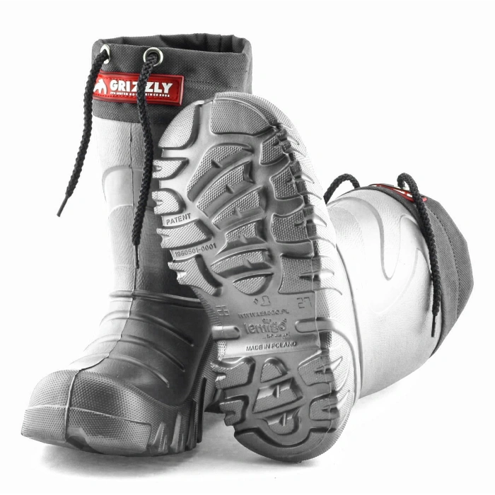 Uyguna-Yakala Yağmur Çizmesi Eva Çocuk Kürklü Gri -ME.057