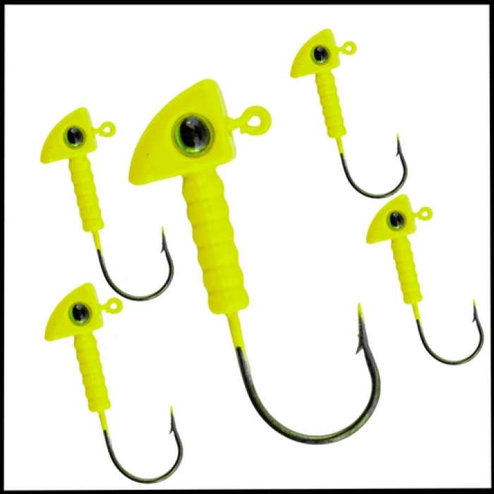 Uyguna-Yakala  Açık Yeşil - 7 Gr  Zoka - Kurşunlu Olta İğnesi  -5 Adet-ALA.224