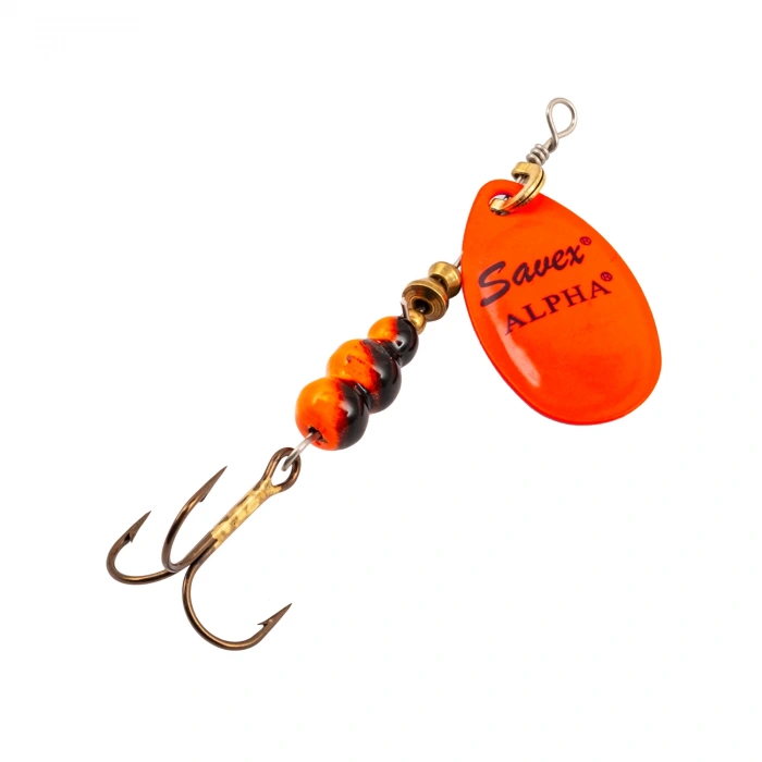 Uyguna-Yakala Alabalık Turna Döner Olta Kaşığı- Alpha - Fluo Orange - No:4