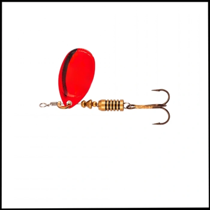 Uyguna-Yakala 2 Numara Platium Kırmızı Alabalık Turna Döner Olta Kaşığı-AŞ.0370-SX