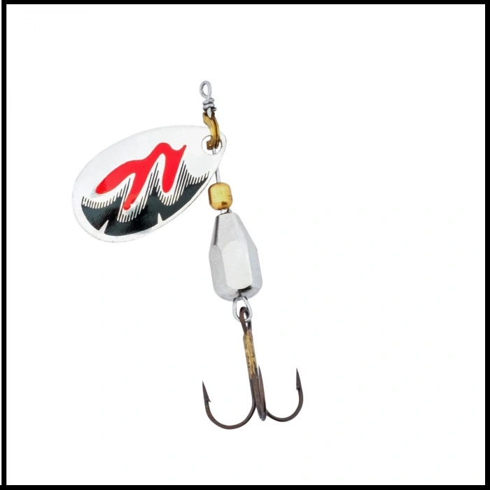 Uyguna-Yakala Alabalık Turna Döner Olta Kaşık - Gümüş/Kır/Siyah -KAŞ.681