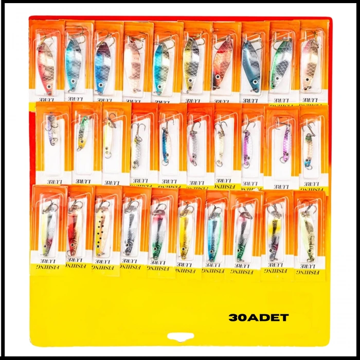 Uyguna-Yakala Alabalık/Turna/Levrek 30lu Olta Kaşığı Seti-KAS.717