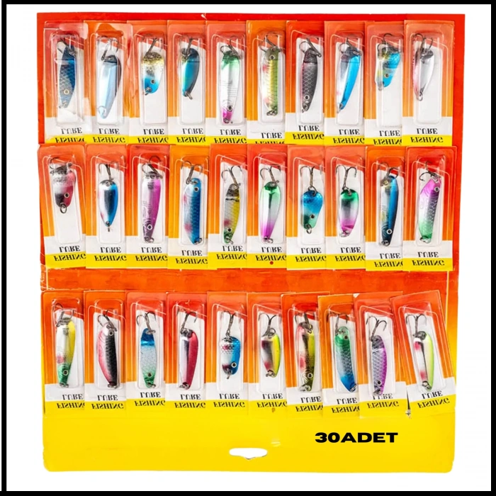 Uyguna-Yakala Alabalık/Turna/Levrek 30lu Olta Kaşığı Seti-KAS.719