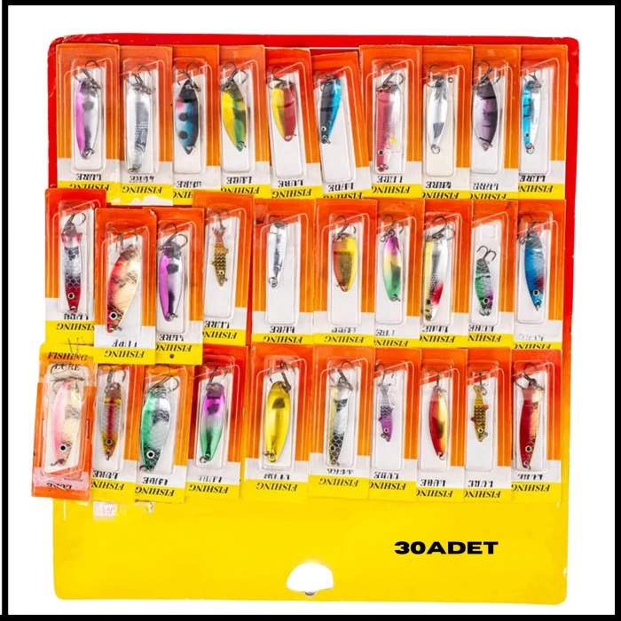 Uyguna-Yakala Alabalık/Turna/Levrek 30lu Olta Kaşığı Seti-KAS.720