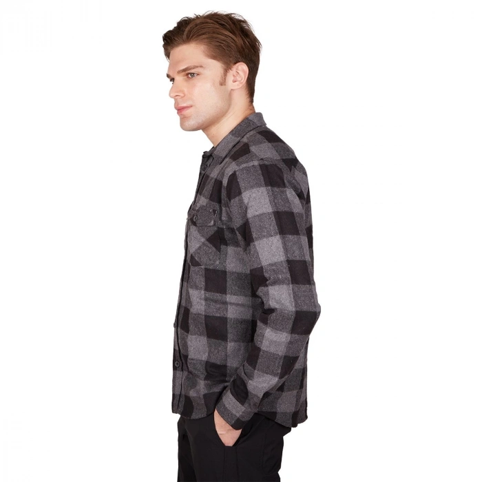 Uyguna-Yakala Antrasit  Erkek Ekose  Gömlek-LEK.080
