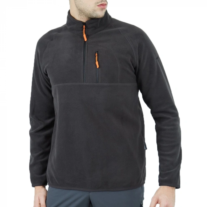 Uyguna-Yakala Polar Sweet Fermuarlı Erkek Antrasit -KAB.723