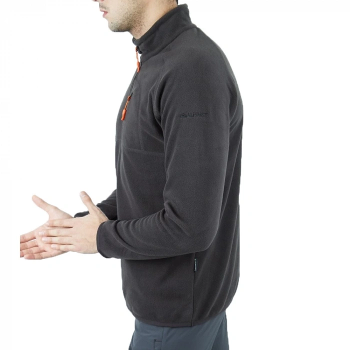 Uyguna-Yakala Polar Sweet Fermuarlı Erkek Antrasit -KAB.723