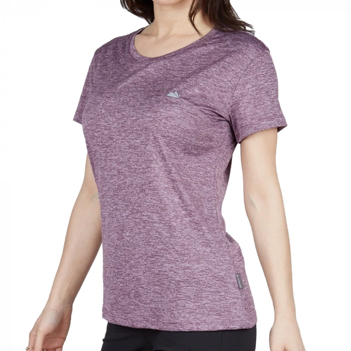 Uyguna-Yakala Kadın T-Shirt Eflatun-600800-E