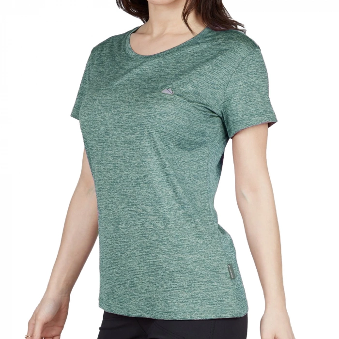 Uyguna-Yakala Kadın T-Shirt Yeşil-600800