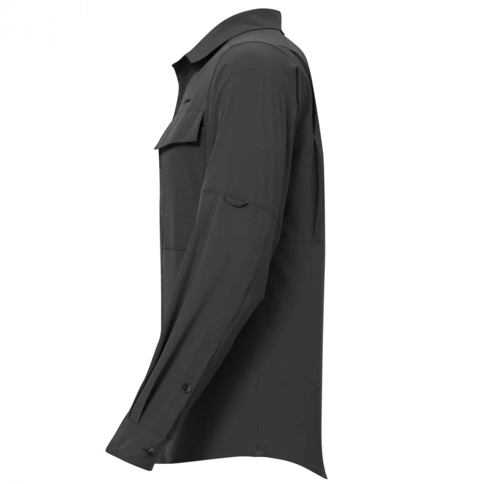 Uyguna-Yakala Alpinist Natriks Uzun Kollu Erkek Gömlek Antrasit (600702)