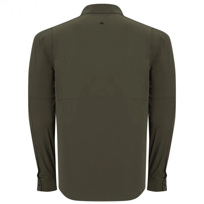 Uyguna-Yakala Haki Uzun Kollu Erkek Gömlek -LEK.078