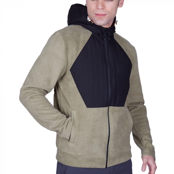 Uyguna-Yakala  Erkek Sweatshirt Haki -SH.417