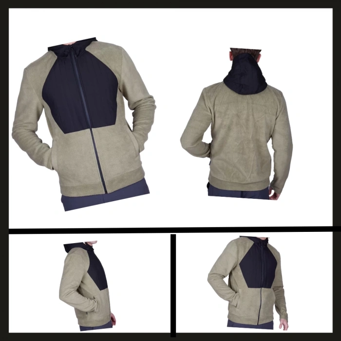 Uyguna-Yakala  Erkek Sweatshirt Haki -SH.417