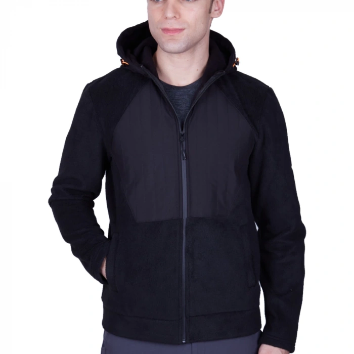 Uyguna-Yakala Erkek Sweatshirt Siyah -SH.416