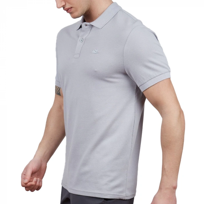 Uyguna-Yakala  Erkek Polo T-shirt Gri-SH.426