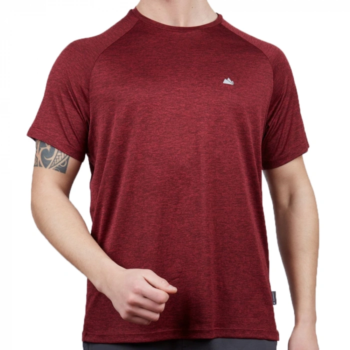Uyguna-Yakala  Erkek T-Shirt Bordo-510-B