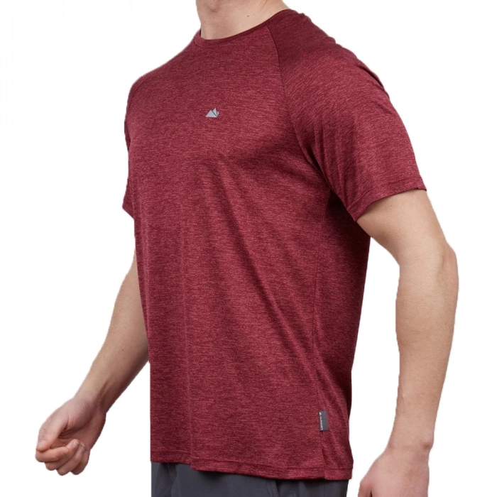 Uyguna-Yakala  Erkek T-Shirt Bordo-510-B
