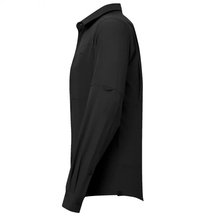 Uyguna-Yakala Siyah Uzun Kollu Erkek Gömlek-LEK.074