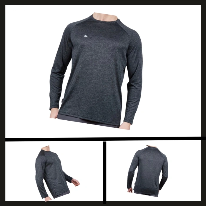 Uyguna-Yakala Erkek Sweatshirt Antrasit -SH.421