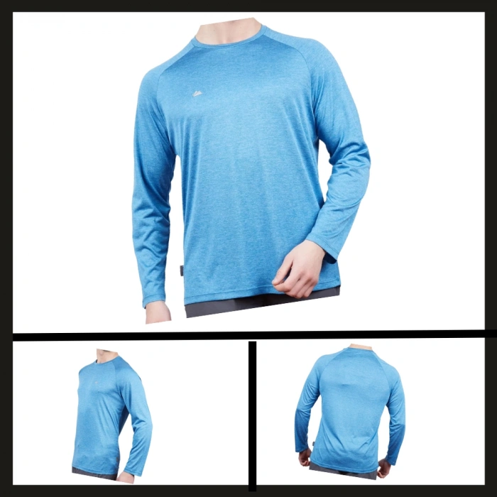 Uyguna-Yakala  Erkek Sweatshirt Deniz Mavisi-SH.419