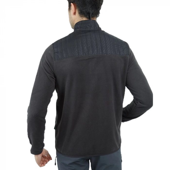 Uyguna-Yakala Erkek Polar Mont Antrasit -KAB.702