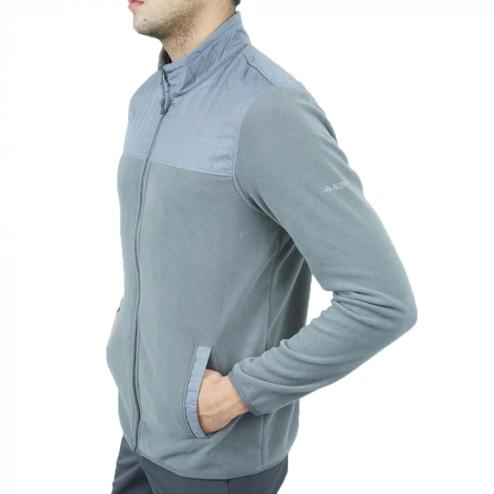 Uyguna-Yakala  Erkek Polar Mont Gri Melanj-KAB.700