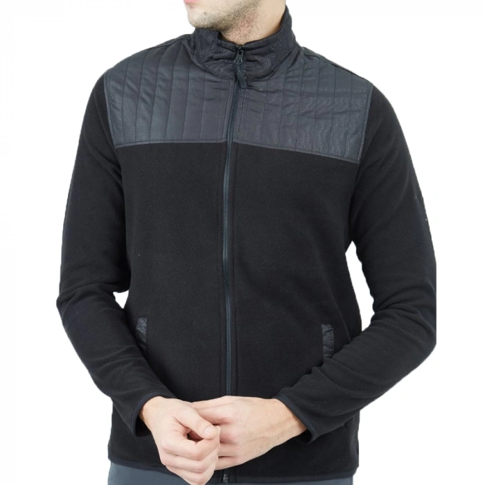 Uyguna-Yakala  Erkek Polar Mont Siyah-KAB.703