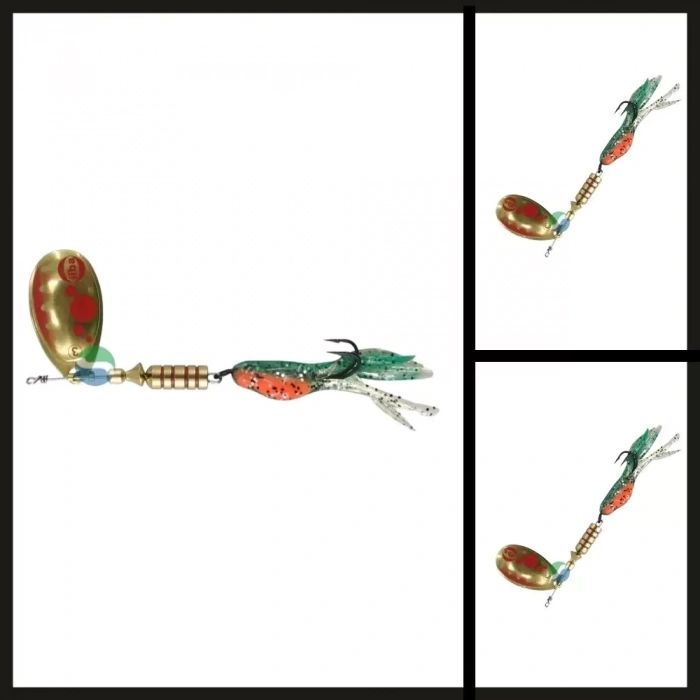 Uyguna-Yakala Altın/kırmızı Yemli No:3 Ilba Tondo Bubble Döner Kaşık-KAŞ.194