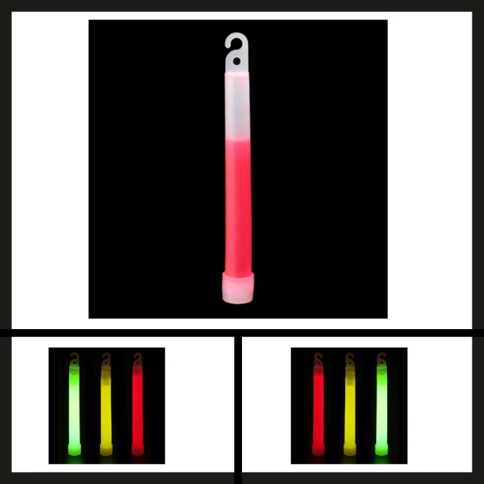 Uyguna-Yakala Kırmızı Renk 15 Cm (glow Stick) Argeus 6 Kimyasal Işık Çubuğu-MLZ.249