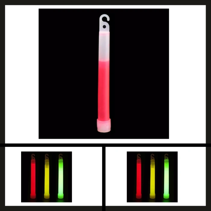 Uyguna-Yakala Kırmızı Renk 15 Cm (glow Stick) Argeus 6 Kimyasal Işık Çubuğu-MLZ.249